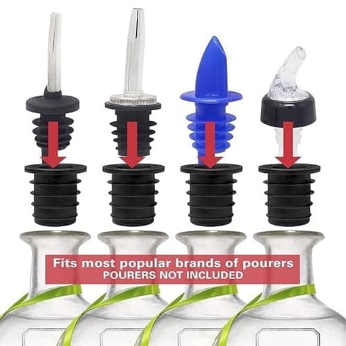 fxwtich Wine Pourer Adapter Bottle Spout Adapter 1/6pcs Silicone Liquor Pourer Adapter Universal Olive Oil Wine Bottle Pour Spout Convertor Connector 1pc — view 2