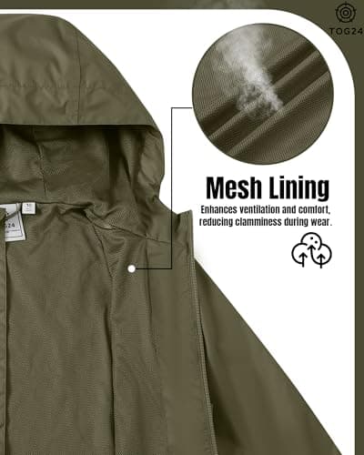 TOG24 Craven Womens Windproof,Breathable,Waterproof Jacket,Packaway, Hood — view 5