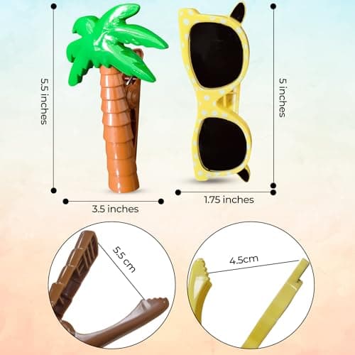 4 Pcs Large Beach Towel Clips for Sun Loungers, Sunbed Towel Clips Towel Pegs for Sun Lounger, Beach Pegs Sunbed Clips for Towels, Windproof Laundry Clips — view 3