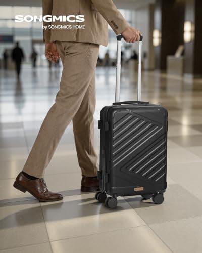 SONGMICS Hard Shell Suitcase, ABS Luggage Trolley with TSA Lock, 20 Inch — view 2