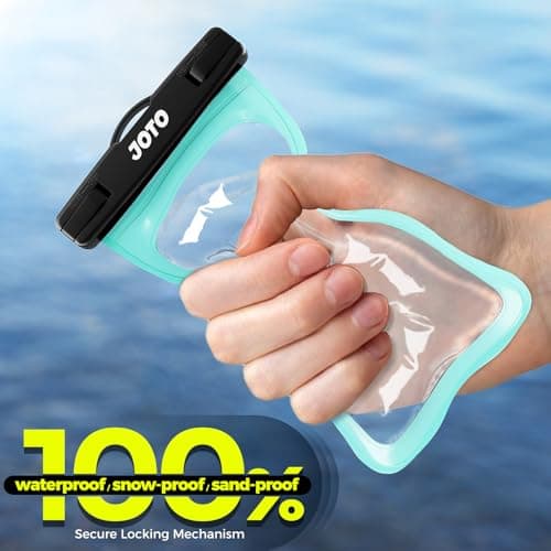 JOTO Waterproof Phone Pouch Cellphone Dry Bag Case for iPhone 17 Air 16 15 14 13 12 Pro Plus Max XR X 8 7 6S SE, Galaxy S23 S22 S22+ S21 up to 7" -Green — view 5
