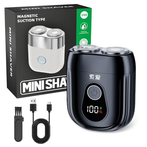 Portable Mini Electric Shaver for Men & Women – USB-C Rechargeable Waterproof Cordless Razor, Compact Travel Face & Body Trimmer for Home & Business