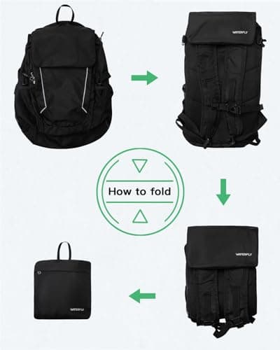 Waterfly Hiking Foldable Lightweight Backpack: 28L Packable Rucksack — view 6