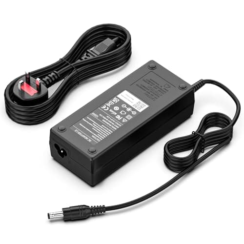 24V 5A 120W Power Supply UK Plug, AC to DC Adapter 5.5x2.5 2.1mm Jack