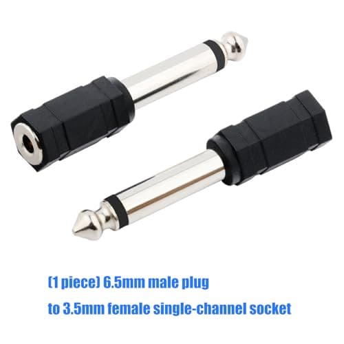 6.5mm Plug to 3.5mm Socket Music Adapter for Professional Setups — view 6