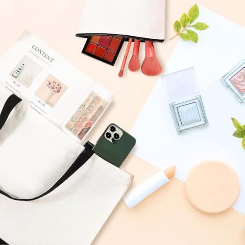 20 Pack Sublimation Blank Tote Bags, 10 Large Tote Bag and 10 Cosmetic Bags — view 3