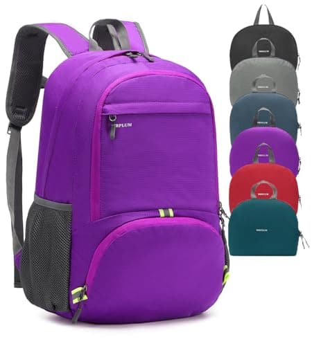 MRPLUM 30L Rucksack Foldable Ultralight Packable Backpack,Purple