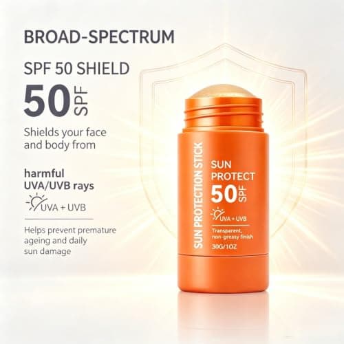 SPF 50 Sunscreen Stick for Face Body 30g - Invisible Waterproof Travel Size — view 2