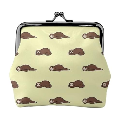 Sleep Sloth Printing Minimalist Lightweight Wallet for School and Work Commutes,Concerts Travel Kit Wallet