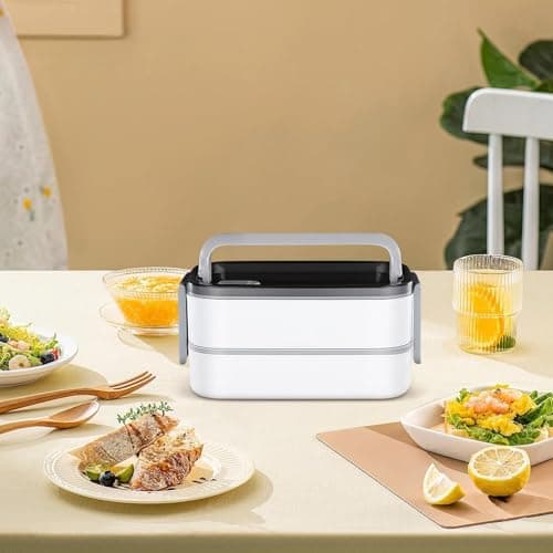 Thermal Lunch Box | 2-Tier Meal Storage Container with Handles — view 2
