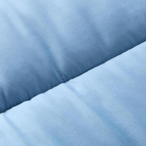 OHS Single Coverless Duvet, 10.5 Tog Quilt Duvet with Pillowcase - Blue — view 3