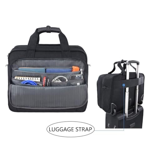KROSER Rolling Laptop Bag Wheeled Briefcase Fits Up to 17.3 Inch Laptop — view 4