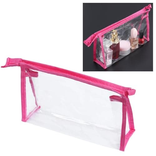 FUNNETOYU Pvc Women Cosmetic Bag with Convenient Zipper Design and Case, Makeup Bag Suitable for Summer and Car Travel, Portable Cosmetic Organizer for Easy Storage — view 6