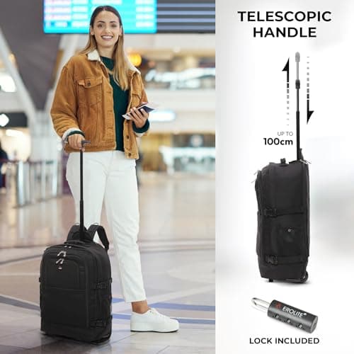 5 Cities 55x40x20cm Ryanair Priority Trolley Backpack, 41L, 2 Wheels — view 6