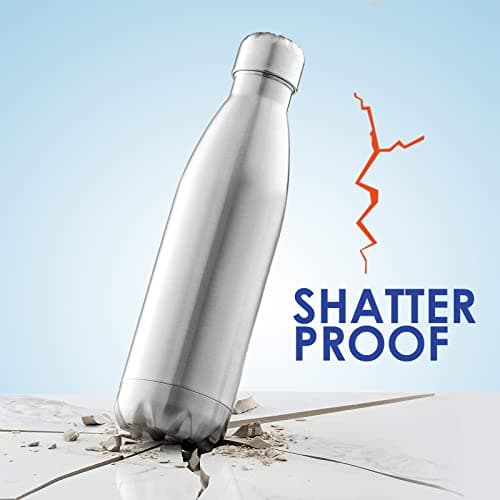 Domemit Diversion Safe Water Bottle Stainless Steel Stash Can, Portable Beach Travel Safe for Valuables with Hidden Compartment, Leak Proof Insulated Bottle for Hot and Cold Drinks, Sliver, 730ml — view 5