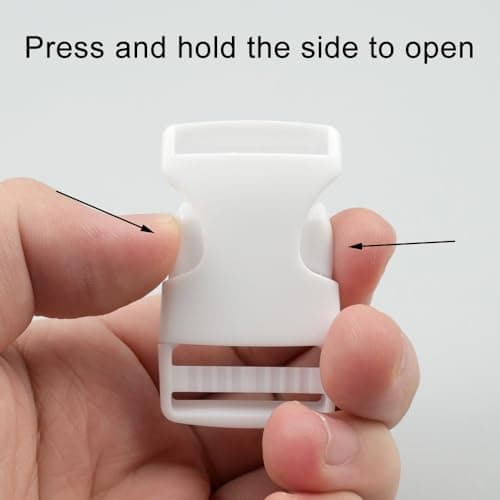 YunBey 12Pcs Buckle Clips with Tri-Glide Slides, Quick Release — view 4