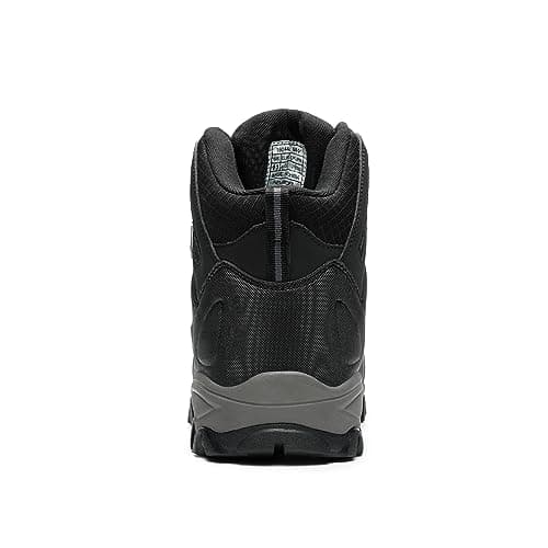 NORTIV 8 Men's Waterproof Hiking Boots,Black/Dark/Grey,10 — view 6