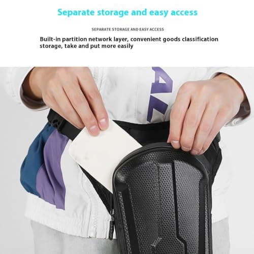QLECXZI Motorcycle Leg Bag Fanny Pack Thigh Bag Durable Waterproof,White — view 2
