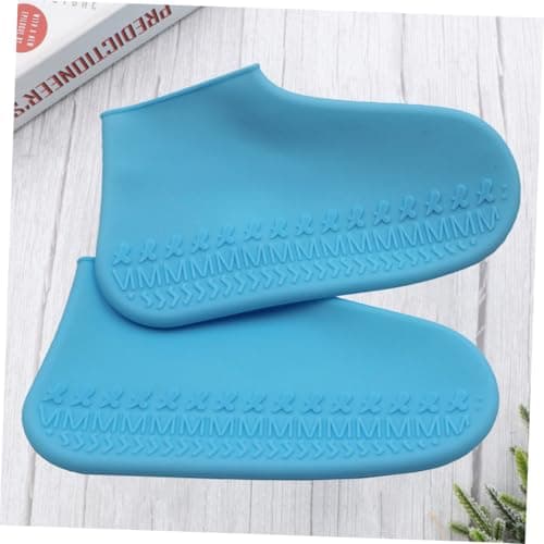 LOORGVEL Rainproof Shoe Covers Silicone Slip for Outdoor Adults Boys and Girls Travel Protection Shoes Cover — view 4