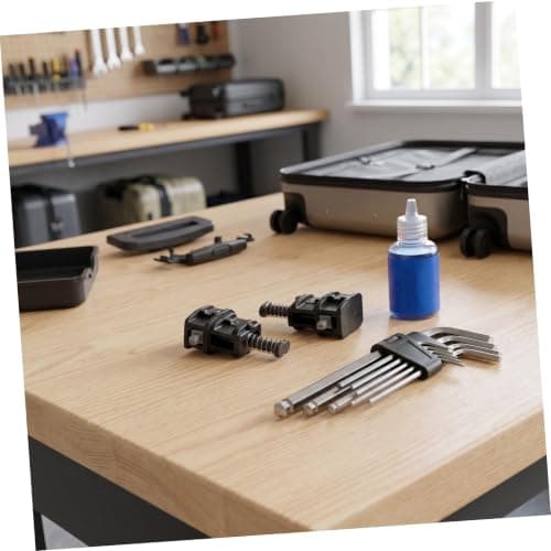 NUOBESTY 2pcs Luggage Handle Locking Clip Parts, PVC Metal Snap Connectors — view 6