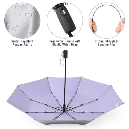 G4Free UPF 50+ UV Protection Mini Travel Umbrella 42 Inch Sun Blocking Folding Umbrella — view 5