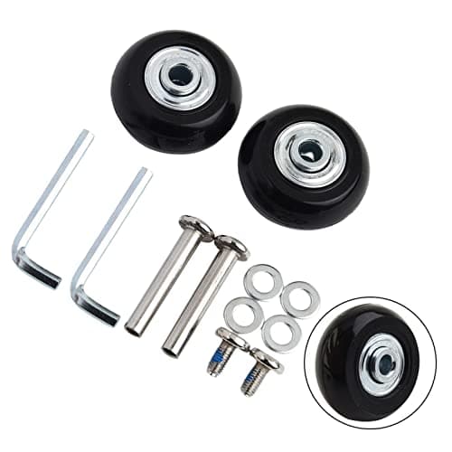 1Pair Luggage Wheels Replacement, Universal Wheel Trolley Case Wheels Suitcase Replacement Wheels for Suitcase Trolley(40MM*18MM) — view 3