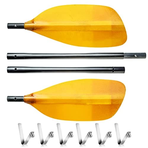 12 Pieces Tent Pole Spring Clips Push Button Spring Clip Stainless Steel Kayak Paddle Snap Clip Tube Locking Pin Clips for Kayak Paddle Camping Tent Pole 6mm — view 5