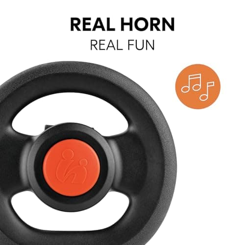 hauck Pushchair Steering Wheel Toy, Black - Interactive Driving Toy with Horn & Sound Effects, Toddler Game 6+ Months, 13 x 16 x 15 cm, Fixation on Bumper Bars up to 39,5 cm Diameter — view 4
