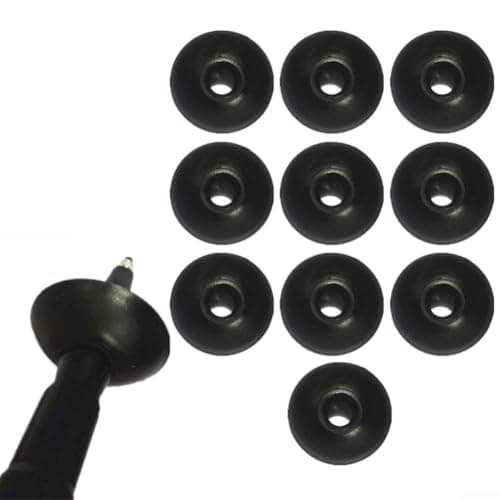 Dolvitrny 10 Pack Hiking Pole Mud Trays, Anti-Slip Plastic Trekking Pole Covers For Outdoor Camping, Fits For Most Standard Poles, Black