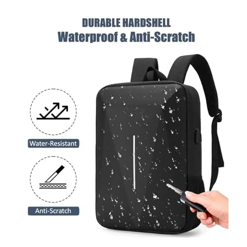 HFLZBRO Bag for Starlink Mini - Storage Bag Case for Starlink Dish and All Accessories - Anti-theft Water-resistant Backpack (BLACK) — view 6