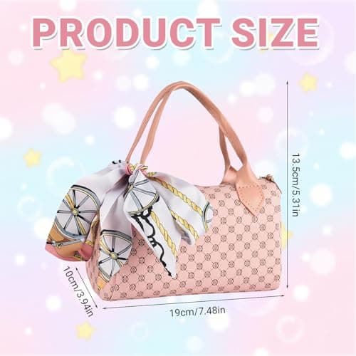 31 Pcs Play Purse for Little Girls Play Handbag Set with Pretend Makeup Fun — view 2