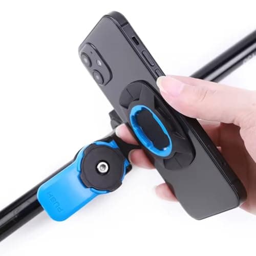 BKCREATIONS Universal Adapter for Motorcycle and Bike Mount – Quick Attachment Compatible with Quad Lock System – Adhesive for Smartphone and Case, Black — view 5