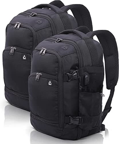 Aerolite Premium 40x20x25cm Ryanair Under Seat Backpack, Set of 2