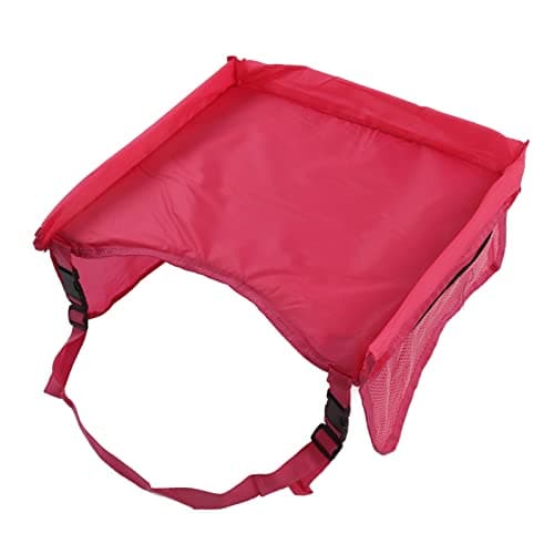 XUXHOU Kids Car Table Tray, Travel Lap Tray for Toddler Car Seat (Red) — view 5