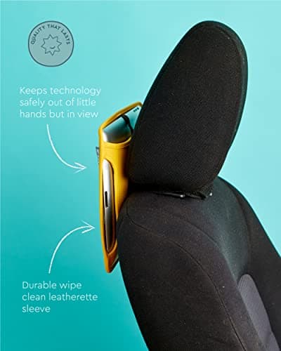 Koo-Di Stay Tuned Tablet Holder for Car, Headrest Tablet Holder, Buttercup — view 3