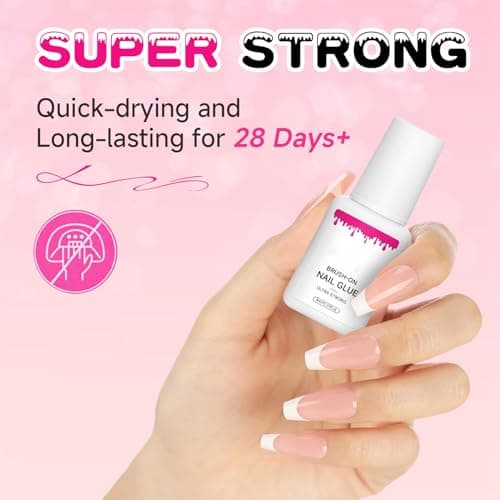 Nail Repair Kit for Broken, Cracked & Split Nails – 2 Boxs Silk Nail Wraps, Brush-On Nail Glue, Nail File & Wooden Stick, Quick Dry No UV Needed, DIY Nail Repair Kit for Natural Nails at Home — view 2