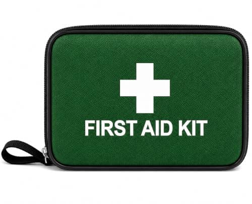 First Aid Travel Kit, Compact 45 Piece Holiday Travel Essentials, Camping, Car, University, Home, Emergency, Water Resistant Case, Lightweight, Space Saving — view 3