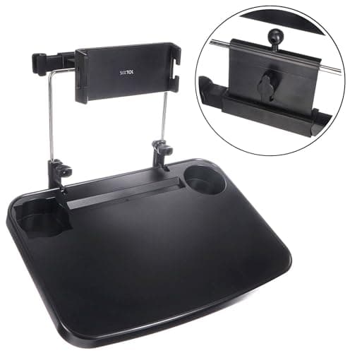 SIXTOL CAR TABLE 1 | Car Back Seat Table | Car Table for Back Seat Passenger | Car Phone Holder | Folding Table for Car Back Seat | Organiser for Drinks and Food | Car Multifunctional Table Foldable — view 2