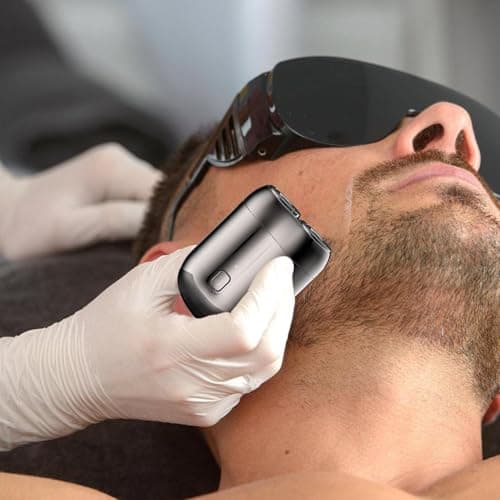 scyca Travel Razor for Men, Travel Electric Shaver | 2024 Double Head Beard Shaving Buzzer | Pocket Size Electric Shaver with Motor, Waterproof Electric Rotary Shaver, Rechargeable for — view 2
