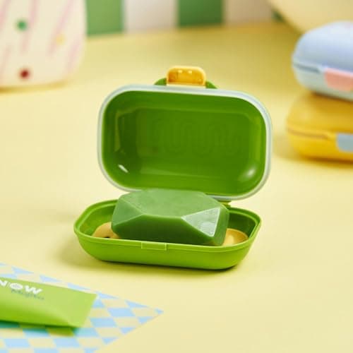 YFaith 2 Pieces Soap Box, Water Proof Travel Soap Holder, Portable Plastic Soap Dish, with Airtight Lid and Drainage Pad, for Home, Travel, School — view 6
