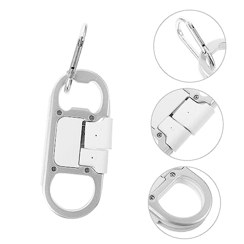 Alipis 2pcs Keychain Multifunction USB Key Chain Corkscrew for Men Portable Keychain Data Cable for Travel and Everyday Use — view 4
