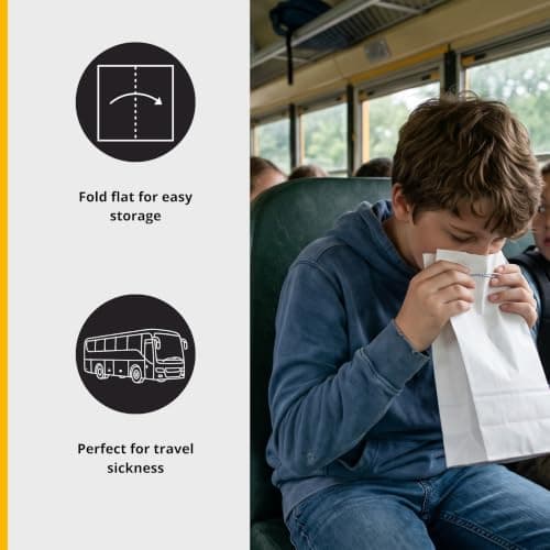 HypaClean Travel Sick (Vomit) Bags (Pack of 100) — view 2