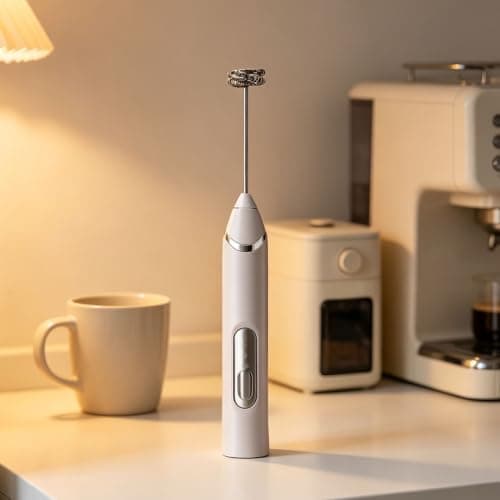 Annadue Rechargeable Electric Coffee Frother Stainless Steel Spill Proof — view 3