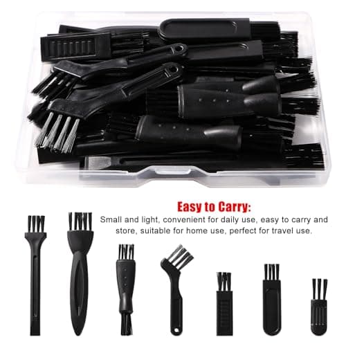 YIXISI 21 PCS Shaver Cleaning Brush Set, Electric Shaver Razor Cleaning Brush, Hair Remover Shaving Razor Brush Replacement, for Removing Beard Debris and Dust — view 4