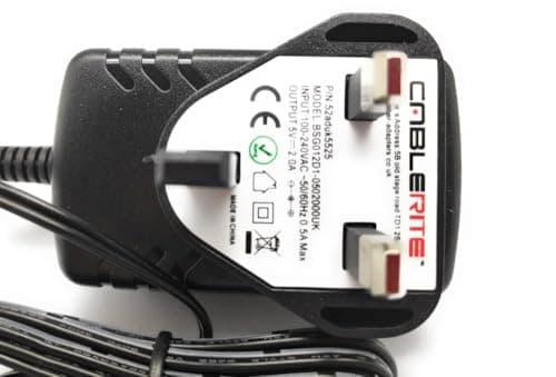 5v power supply adapter for Argos Bush Leather DAB Radio DS388 - psu plug cable — view 4