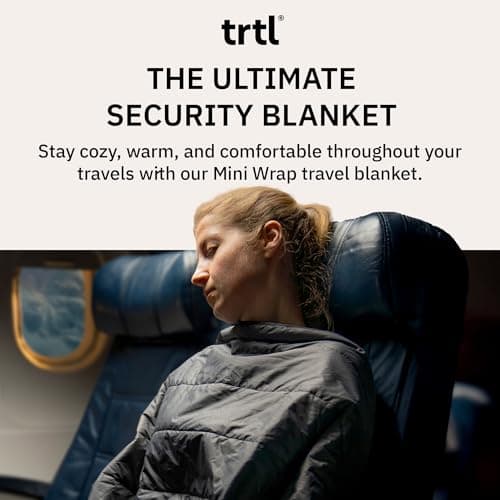 trtl Mini Wrap Compact Travel Blanket - Quilted Insulation - Convenient, Packable Blanket - Comes with Roll-Top Bag - Features a Secure Pocket — view 2