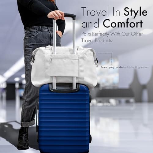 Carrywell 21-Inch Hardside Carry-On Luggage, Hardshell Suitcase With Wheels, Expandable For Up to 25% More Space, Scratch-Resistant Surface, Four Spinner Wheels, Navy Blue, 21 Inch, 21 Inch Hardside — view 6