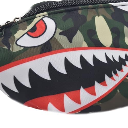 Dzxin Fanny Pack,Kids Bum Bag Bumbag Cartoon Hipsack Belt Bag Waist Bag Fanny Pack Fabric Nylon Money BeltCrossbody Chest Bag for Children Grils Boys Running Hiking Travel Sports (Camouflage) — view 4
