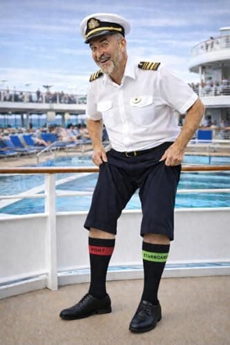 Port and Starboard Socks for Cruise Travel | Nautical Boat Socks Gift for Sailors Men Women | Cruise Accessories and Gifts for People Going on a Cruise — view 2