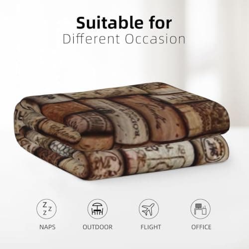 WKSGDSG Travel Blanket For Airplane, Couch, Bed & Camping, 102x76 Cm — view 2